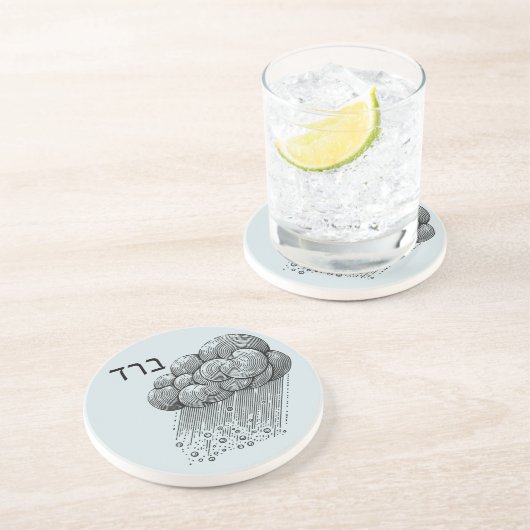 Hagelpest für Seder Getränkeuntersetzer (Seite)