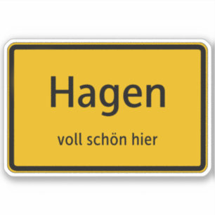 Hagen Aufkleber Sticker Autoaufkleber