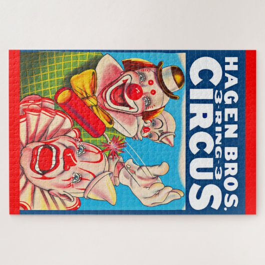 Hagen Brothers Circus Poster der 1950er Jahre Puzzle (Horizontal)