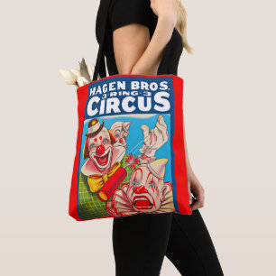 Hagen Brothers Circus Poster der 1950er Jahre Tasche