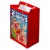 Hagen Brothers Circus-Poster der 50er Jahre Mittlere Geschenktüte (Vorderseite Schrägansicht)