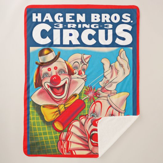 Hagen Brothers Circus-Poster der 50er Jahre Sherpadecke (Vorderseite)