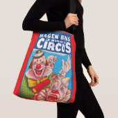 Hagen Brothers Circus-Poster der 50er Jahre Tragetaschen Mit Langen Trägern (Von Nahem)