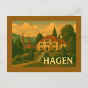 Hagen Deutschland Stadt Kunst Postkarte