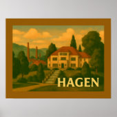Hagen Germany City Art Poster (Vorne)