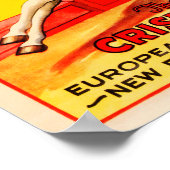 Hagenbeck Wallace Training Animal USA Circus Troup Poster (Ecke)