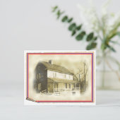 Hager House Colonial Zuhause Postkarte (Stehend Vorderseite)