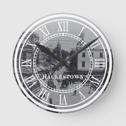 Hagerstown 1900 runde wanduhr (Vorderseite)