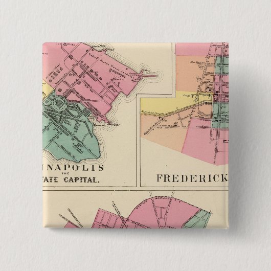 Hagerstown, Annapolis, Frederick City Button (Vorderseite)