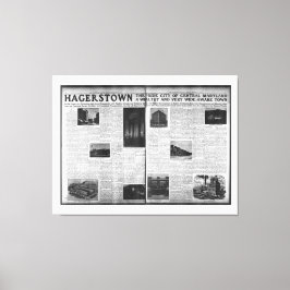 Hagerstown Featured in Washington Herald 1912 Leinwanddruck