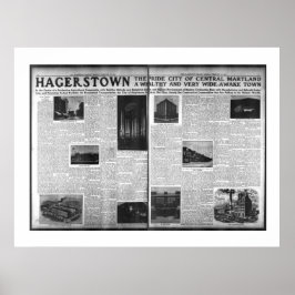 Hagerstown Featured in Washington Herald 1912 Poster