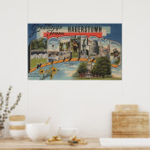 Hagerstown, Maryland - Große Buchstabenszenen Poster (Küche)