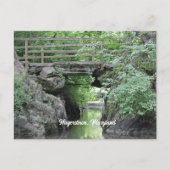 Hagerstown, MD-Steinbrücke Postkarte (Vorderseite)