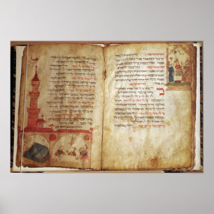 Haggada für den Abend des Pessach Poster