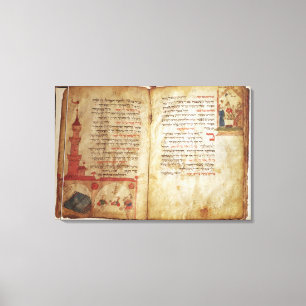 Haggadah für das Eve des Passahfests Leinwanddruck