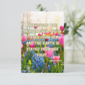 Haggai 1:10 KJV Bible Verse Christliche Haggai Hic Karte (Stehend Vorderseite)