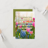 Haggai 1:10 KJV Bible Verse Christliche Haggai Hic Karte (Vorderseite/Rückseite Beispiel)