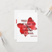 Haggai 1:7 KJV Bibelverse Christliche Schrift Pic Karte (Vorderseite/Rückseite Beispiel)