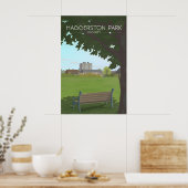 Haggerston Park London Reiseplakat Poster (Küche)