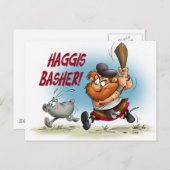Haggis Basher Postkarte (Vorne/Hinten)