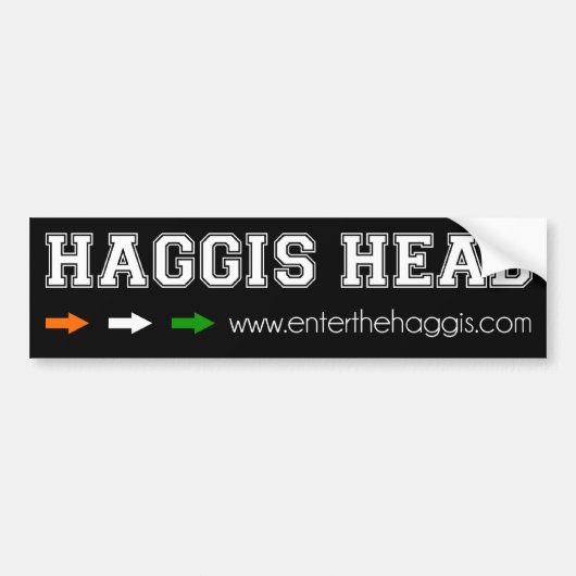 HAGGIS HAUPTAutoaufkleber Autoaufkleber (Vorne)