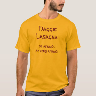 Haggis Lasagne mit recipie T-Shirt