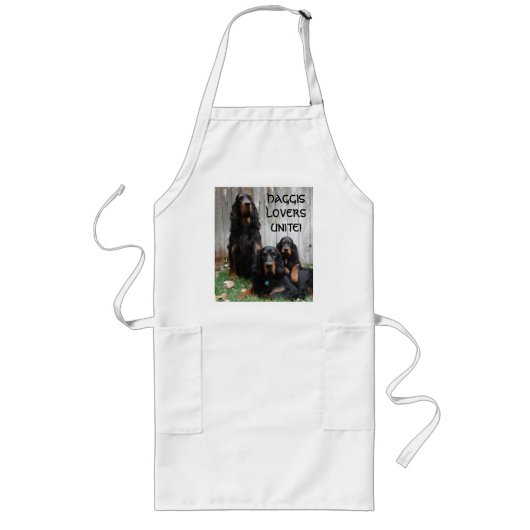 HAGGIS LOVERS UNITE! Gordon Setter Schürze (Vorne)