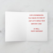 Haggis lustige Geburtstagskarte Karte (Innenseite)