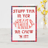 Haggis lustige Geburtstagskarte Karte (Gelbe Blume)