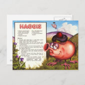 Haggis Recipe Postkarte (Vorne/Hinten)