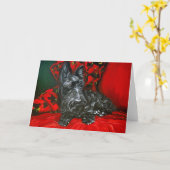 Haggis the Scottish Terrier Karte (Gelbe Blume)