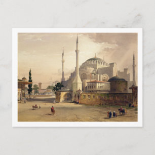 Haghia Sophia, Platte 17: Blick nach außen auf den Postkarte