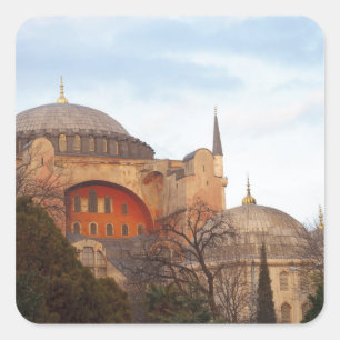 Hagia Sophia eröffnet durch den byzantinischen Quadratischer Aufkleber