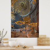 Hagia Sophia. Innengestaltung. Poster (Küche)