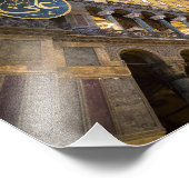 Hagia Sophia Interior in Istanbul Fotodruck (Ecke)