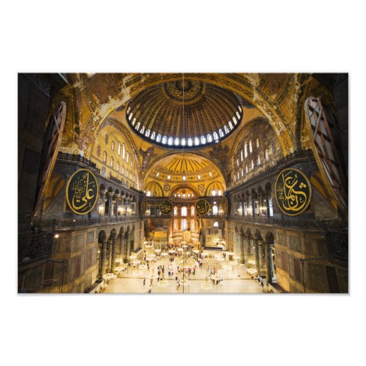 Hagia Sophia Interior in Istanbul Fotodruck (Vorne)