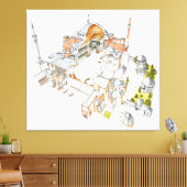 Hagia Sophia. Istambul Turquey. Leinwanddruck (Insitu (Wohnzimmer))