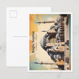 Hagia Sophia Istanbul Pop Kunst, Dichtung und Musi Postkarte