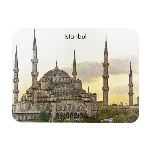 Hagia Sophia Istanbul Türkei Architektur Magnet (Horizontal)