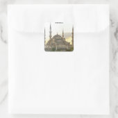 Hagia Sophia Istanbul Türkei Architektur Quadratischer Aufkleber (Tasche)