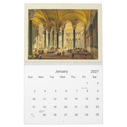 Hagia Sophia Kalender (Jan 2027)