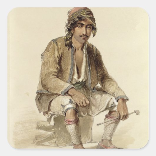 Hagiadur - aus Erzerum, 1856 Quadratischer Aufkleber (Vorderseite)