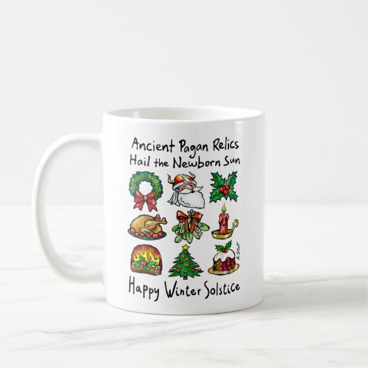 Hagle den Winter Solstice! - Kaffeetasse (Links)