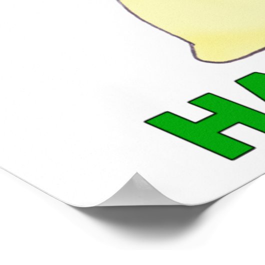 Hagle die Schnecke Poster (Ecke)