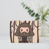 Hagrid Cartoon Character Art Postkarte (Stehend Vorderseite)