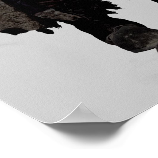 Hagrid und Hund Poster (Ecke)