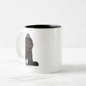 Hagrid und Hund Zweifarbige Tasse (Vorderseite Links)