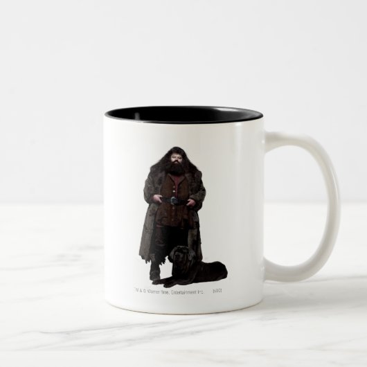 Hagrid und Hund Zweifarbige Tasse (Rechts)