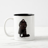 Hagrid und Hund Zweifarbige Tasse (Links)