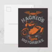 Hagrids fliegendes Motorrad Einladungspostkarte (Vorne/Hinten)